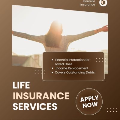 white and brown modern life insurance services instagram post (1)